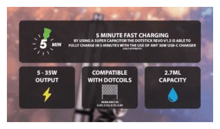 DOTMOD佩特里電子煙STICK REVO1.5主機空倉煙彈官網